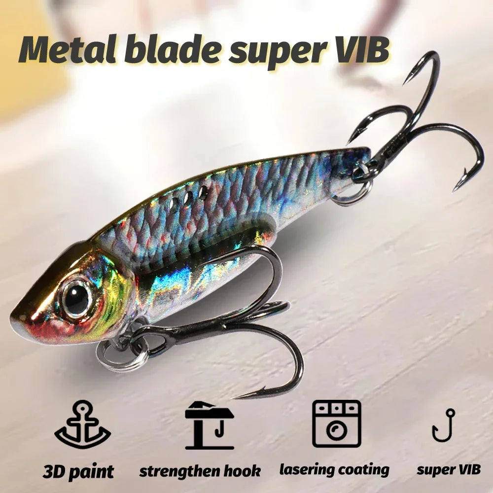 GOBAIT VIB Metal Jig Fishing Lure – Sinking Vibration Blade Bait | 7g–20g | Pike, Bass &amp; Trout