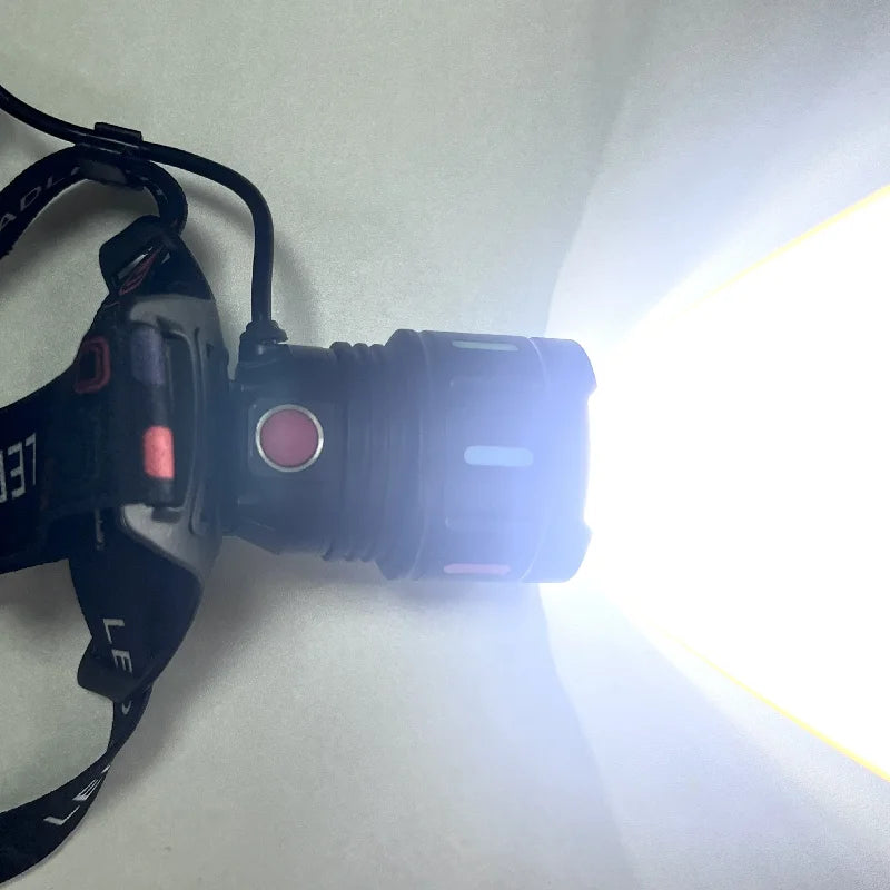 2026 New Super Powerful Headlamp 800W LED IR Sensor Headlight Rechargeable Head Flashlight 5000 Meter Head Lamp Fishing Lantern
