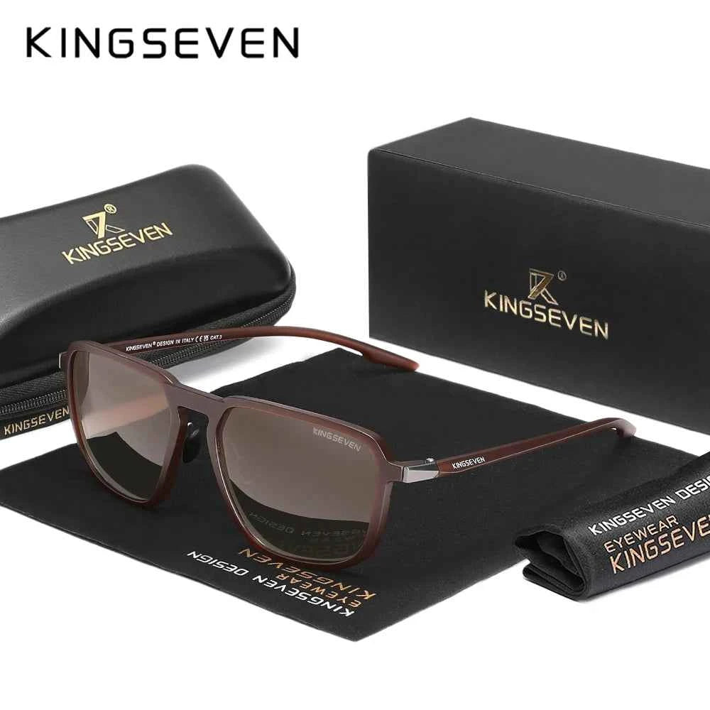 KINGSEVEN 9205 Vintage Polarized Sunglasses – TR-90 Frame, UV400, Unisex