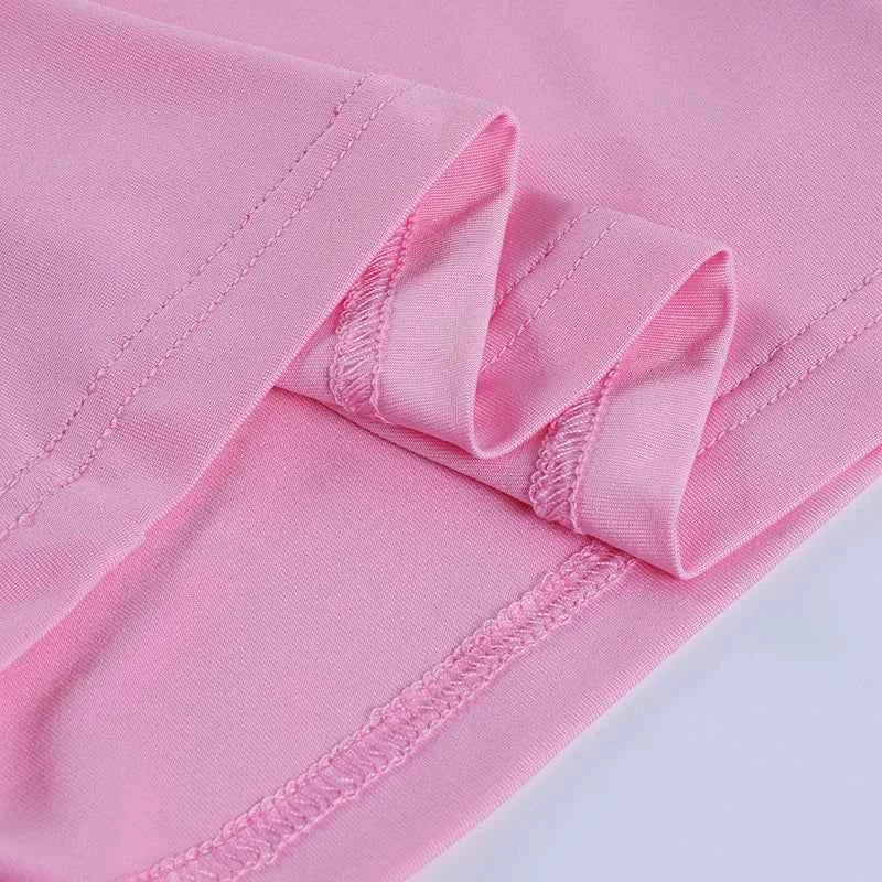 Summer Halter Camisole Tank Top Women V-Neck Sexy Tanks Camis Skinny Backless Pink Corset Tee Shirt Femme Tops WomanT-shirt