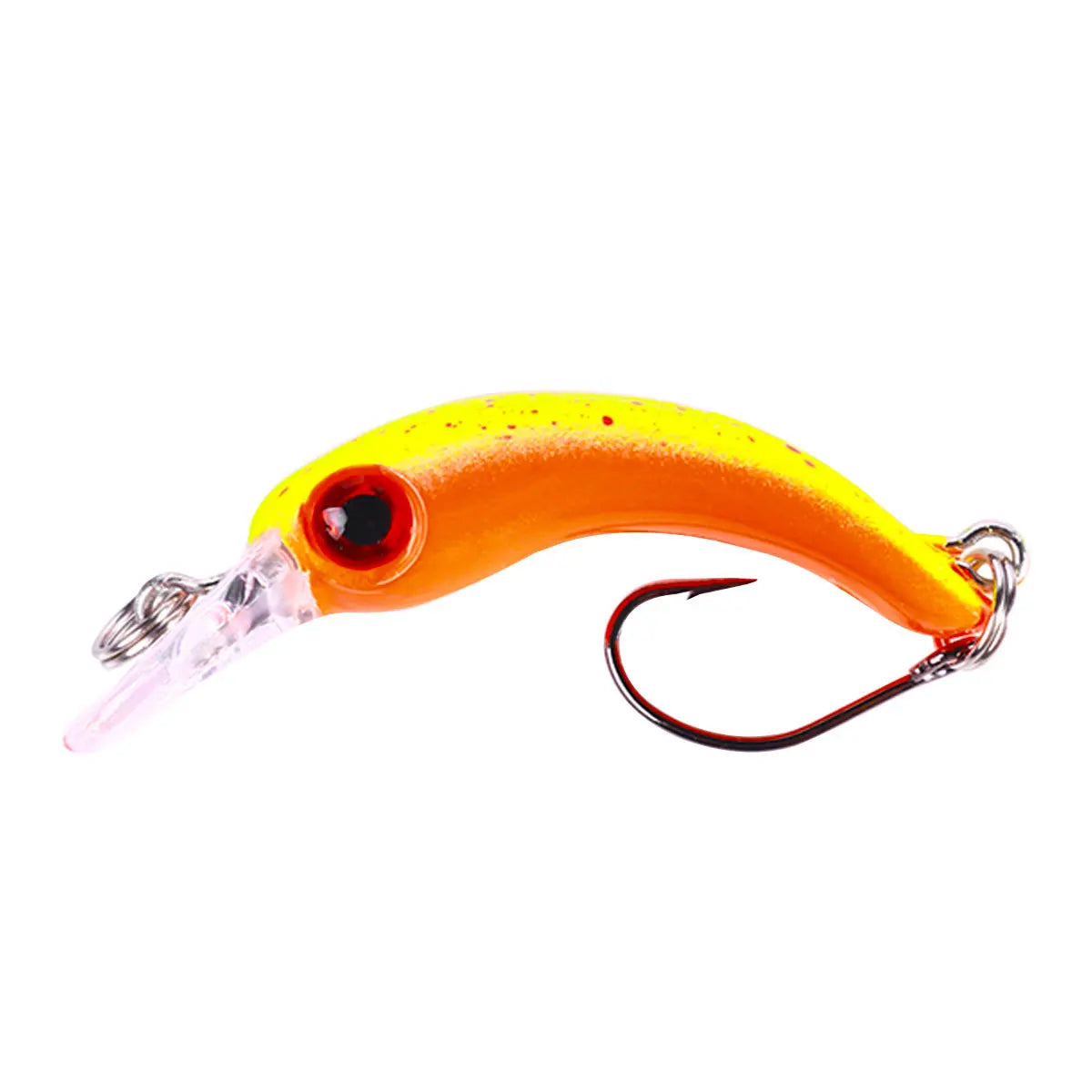 40mm 1.5g Mini Floating Minnow Fishing Lure – Hard Bait Crankbait Wobbler for Trout, Bass &amp; Pike