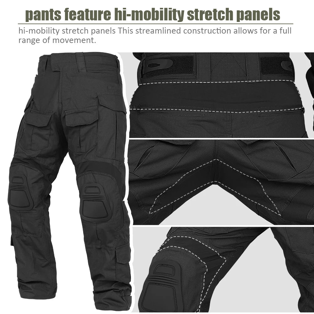 G3 Combat Uniform Tactical Sets Combat Shirt Cargo Pantsuit Training Hiking Hunting Clothes Wear-resisting Suit