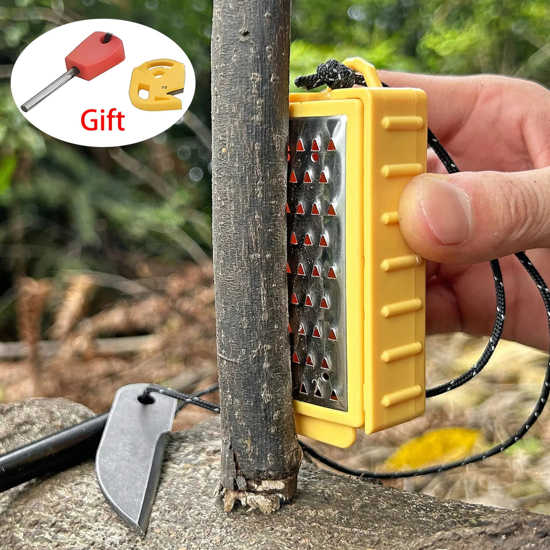 NEW Outdoor Camping Flint Set Fire Equipment Wilderness Survival EDC Tool Pack Pal Tinder Maker with Fire Starter