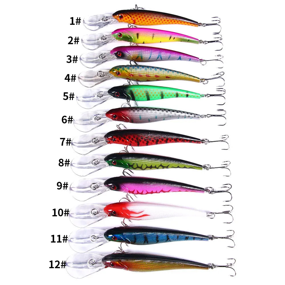 165mm 28g Deep Diving Minnow Fishing Lure – Hard Bait Wobbler for Bass, Pike &amp; Sea Fishing