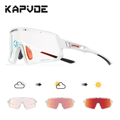 Kapvoe Photochromic Sunglasses for Men Cycling Glasses UV400 Sports Outdoor MTB Baseball Eyewear Women Sunglasses Cycling