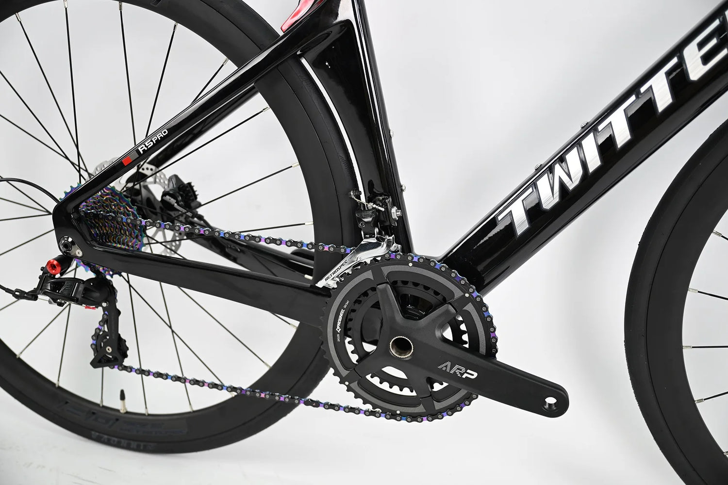 R5pro Carbon Fiber Road Bike 22/24 Speed Racing with Hydraulic Disc Brakes Available in 7 Sizes - 43.5/46/48/50/52/54/56