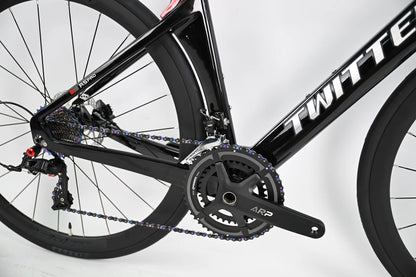R5pro Carbon Fiber Road Bike 22/24 Speed Racing with Hydraulic Disc Brakes Available in 7 Sizes - 43.5/46/48/50/52/54/56