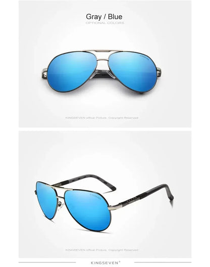 KINGSEVEN Classic Pilot Polarized Sunglasses – UV400 for Men &amp; Women