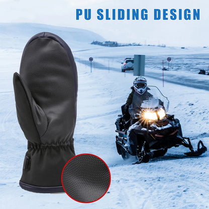 USB Electric Heated Gloves – Waterproof 3-Temperature Gloves for Hiking, Climbing &amp; Cycling