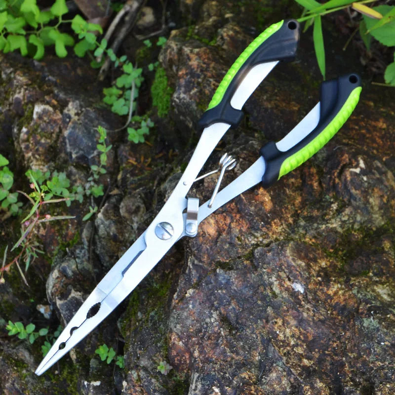 Stainless Steel Fishing Pliers – 3-in-1 Hook Remover, Line Cutter &amp; Ring Opener | Freshwater &amp; Saltwater