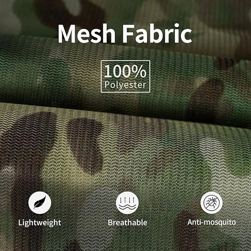 Camouflage Hooded Ghillie Suit – Mosquito-Proof Hunting &amp; Outdoor Clothing for Men &amp; Women
