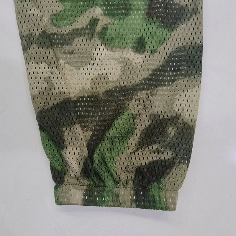 Mesh Ghillie Suit – Breathable Camo Hoodie &amp; Pants Set for Hunting, Fishing &amp; Tactical Use