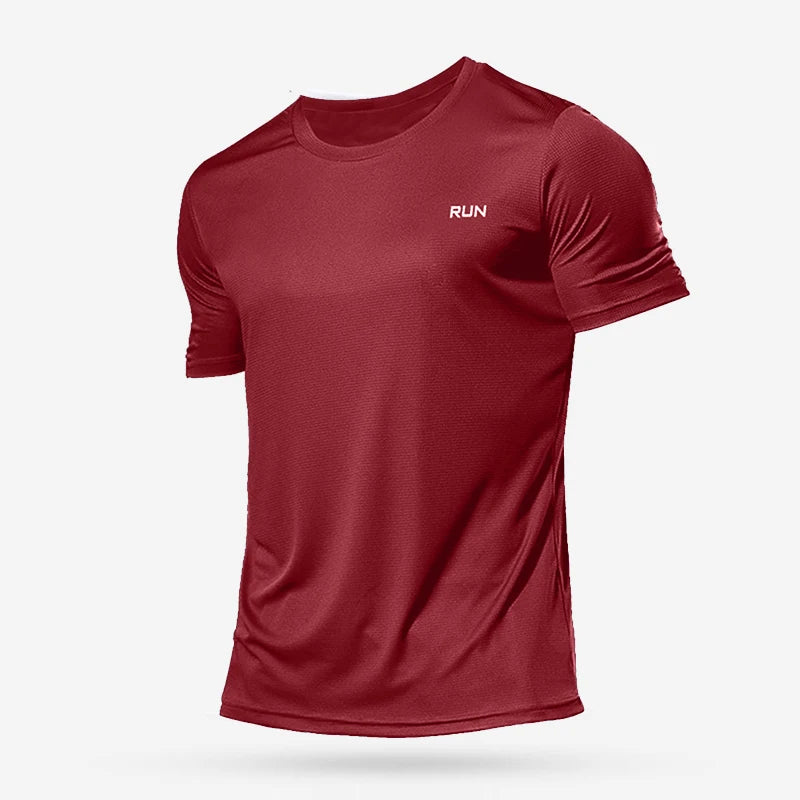 Summer Mens Shirts  Running Bodybuilding Shirts Sport Gym t Shirt Men Short Sleeve Fitness Tops Oversized t-Shirt Jersey