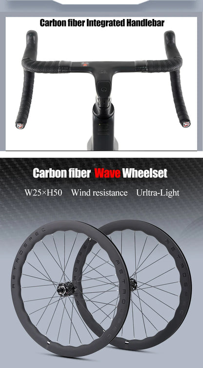Twitter Full Carbon Road Bike Wireless Electronic Shifting WheelTop EDS TX 2X12 Speed Hydraulic Disc Brake Adult Men&