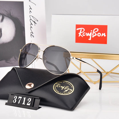 RCWJBON Square Aviator Sunglasses – UV400 Stainless Steel Frame | Unisex Driving &amp; Outdoor Eyewear