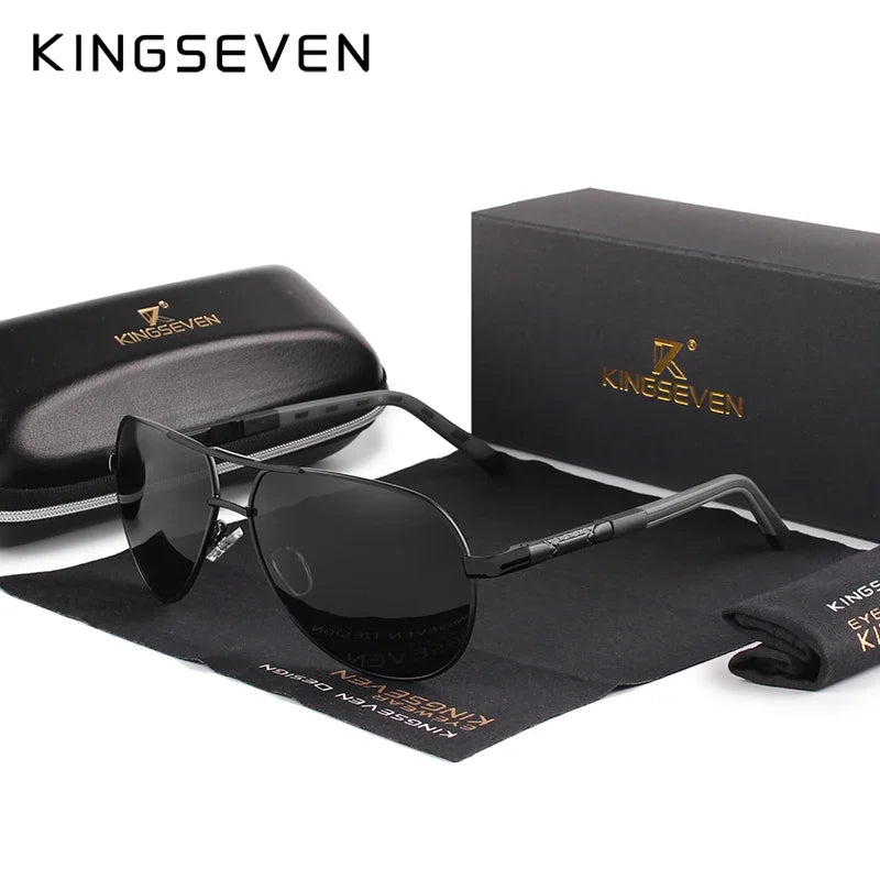 KINGSEVEN Classic Pilot Polarized Sunglasses – UV400 for Men &amp; Women