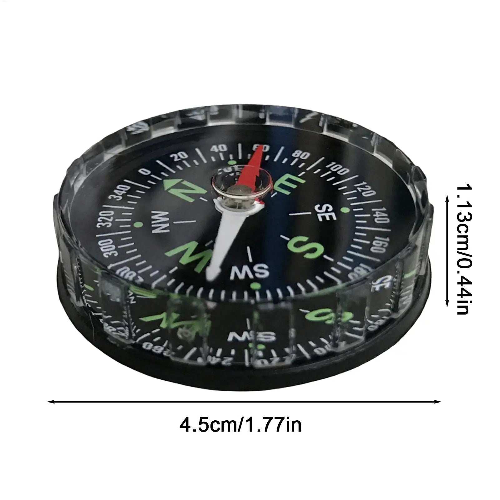 Waterproof Hiking Compass – Multifunctional Sighting Navigation for Survival, Mountaineering &amp; Boating