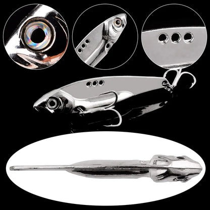 18-Piece Metal VIB Fishing Lure Kit – 5g–30g Sinking Blade Spinner | 3D Eyes | Bass, Pike &amp; Perch | All Waters