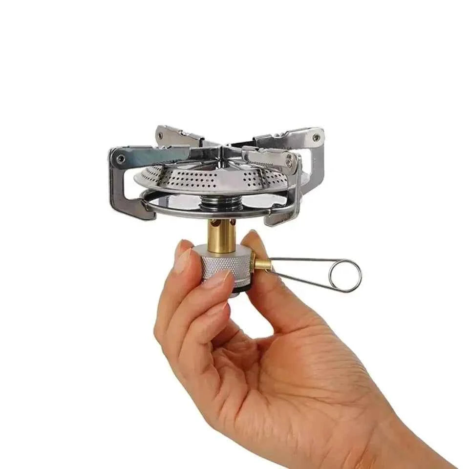 Windproof Camping Gas Stove Portable Foldable Backpack Electronic Stove Head Outdoor Cooking Picnic HikingMountaineering Camping