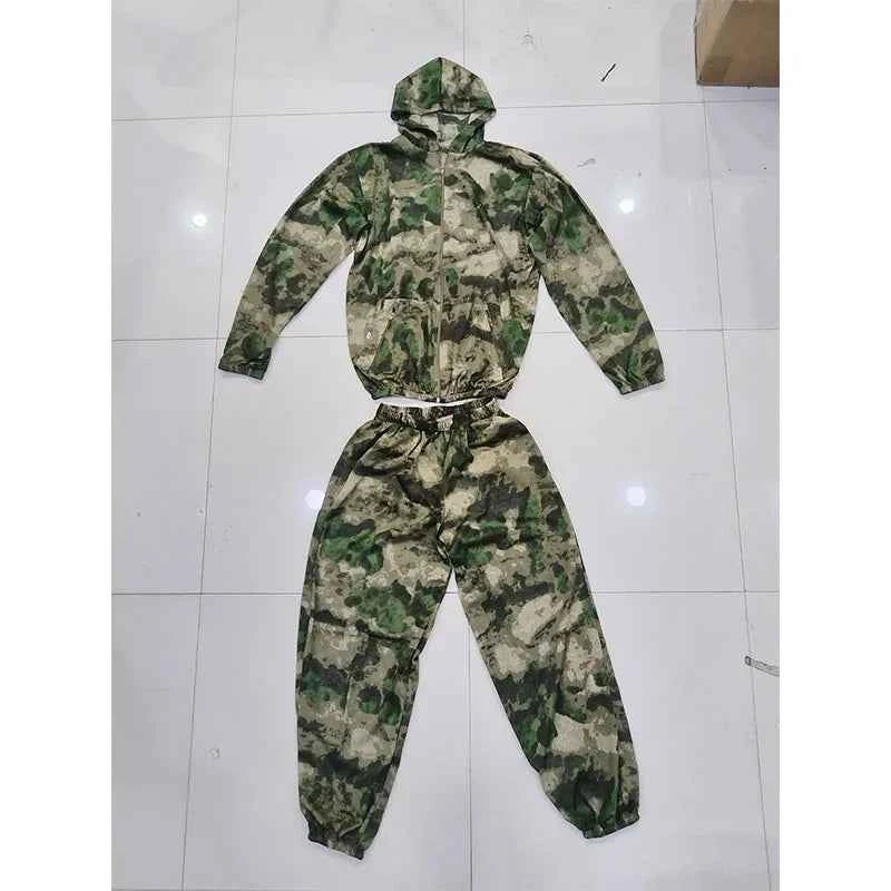Mesh Ghillie Suit – Breathable Camo Hoodie &amp; Pants Set for Hunting, Fishing &amp; Tactical Use