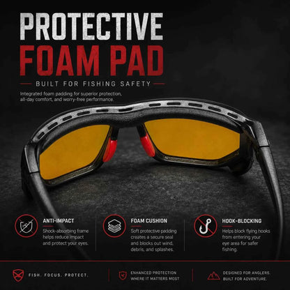 Polarized Fishing &amp; Sports Goggles – Foam Seal, Photochromic Option, UV400, 5 Lens Modes