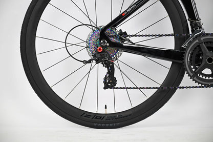 R5pro Carbon Fiber Road Bike 22/24 Speed Racing with Hydraulic Disc Brakes Available in 7 Sizes - 43.5/46/48/50/52/54/56