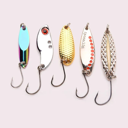 5pcs Metal VIB Wobbler Fishing Lure Set – 3g/10g/15g Sinking Hard Bait for Sea &amp; Freshwater Fishing