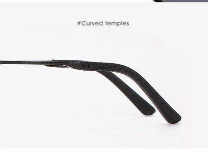 RCWJBON Square Aviator Sunglasses – UV400 Stainless Steel Frame | Unisex Driving &amp; Outdoor Eyewear
