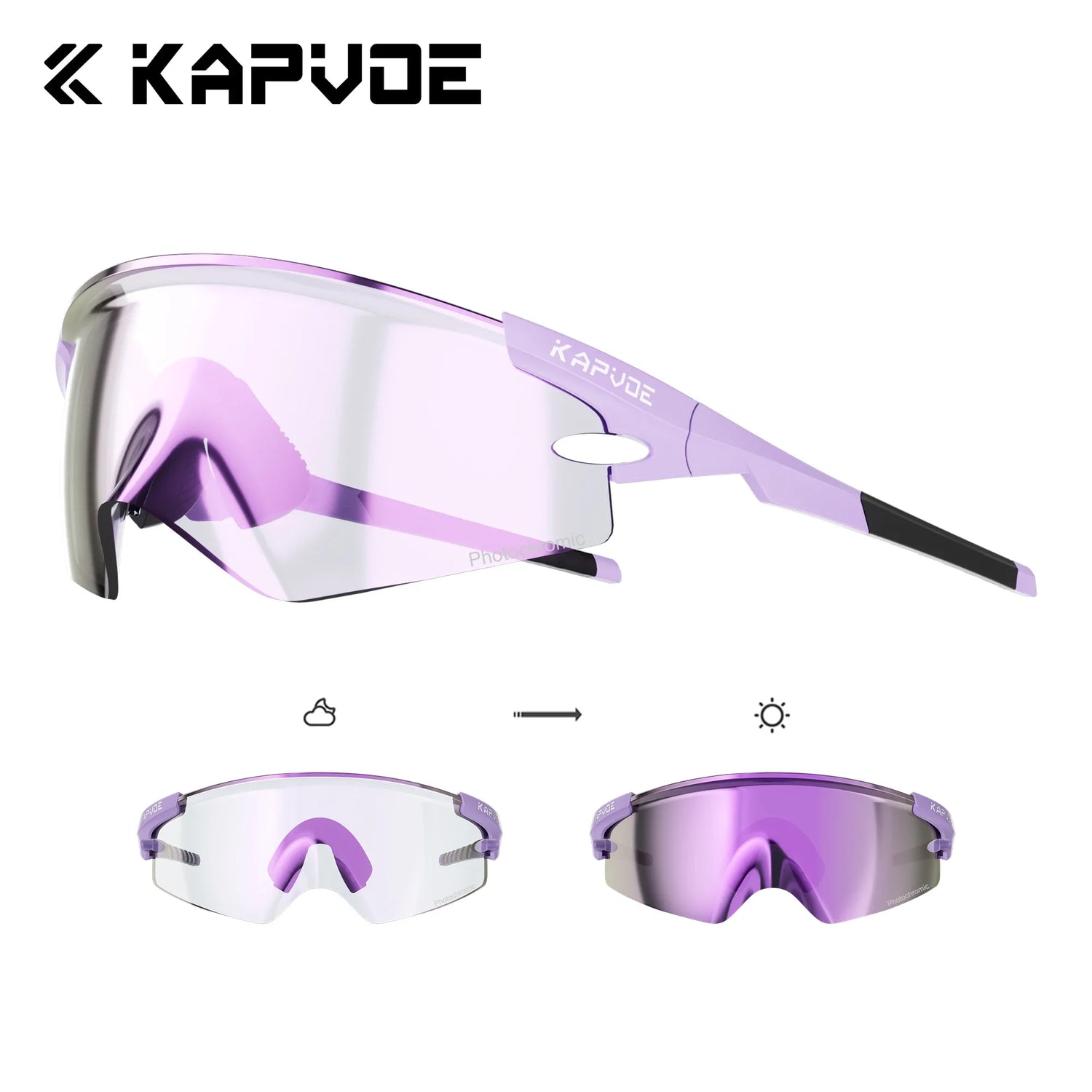 Kapvoe Man Cycling Glasses Sports Sunglasses Road Bike Mountain Bicycle Cycle Glasses Riding Goggle Sports Eyewear for Women 2026