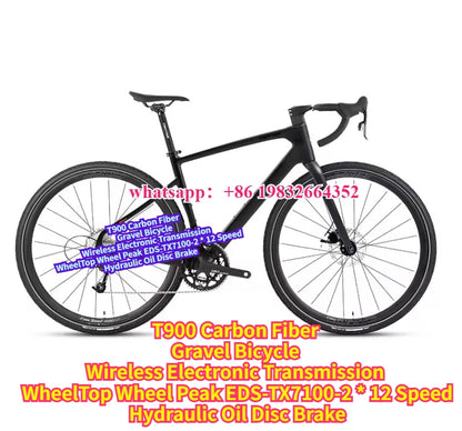 TWITTER Gravel Bike V1 – Wireless Electronic Groupset, Carbon Fiber Frame, Hydraulic Disc Brake