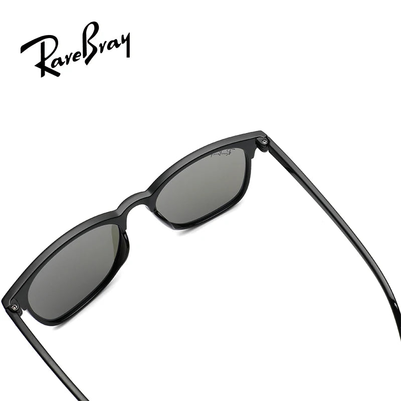 Square Polarized Sunglasses – Unisex Rivet Frame Anti-Glare UV400 Driving Shades
