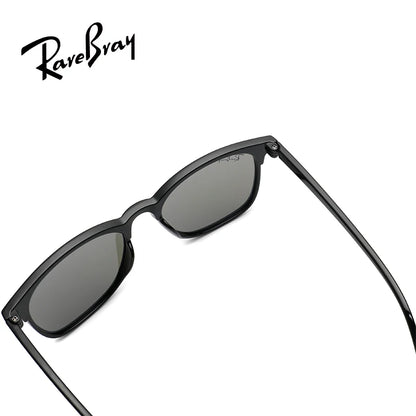 Square Polarized Sunglasses – Unisex Rivet Frame Anti-Glare UV400 Driving Shades