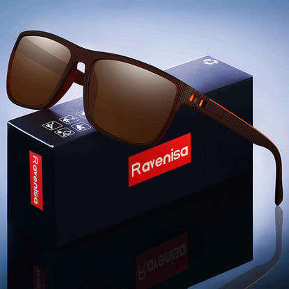 Fashion High Quality Brand New Polarized UV400 Sunglasses Men Women‘s Square Matte Frame Glasses