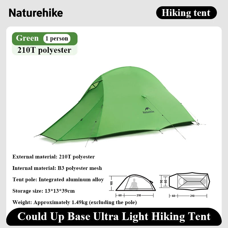 Naturehike Could Up Base 2025 Ultra light trekking tent Tent outdoor camping overnight double camping equipment