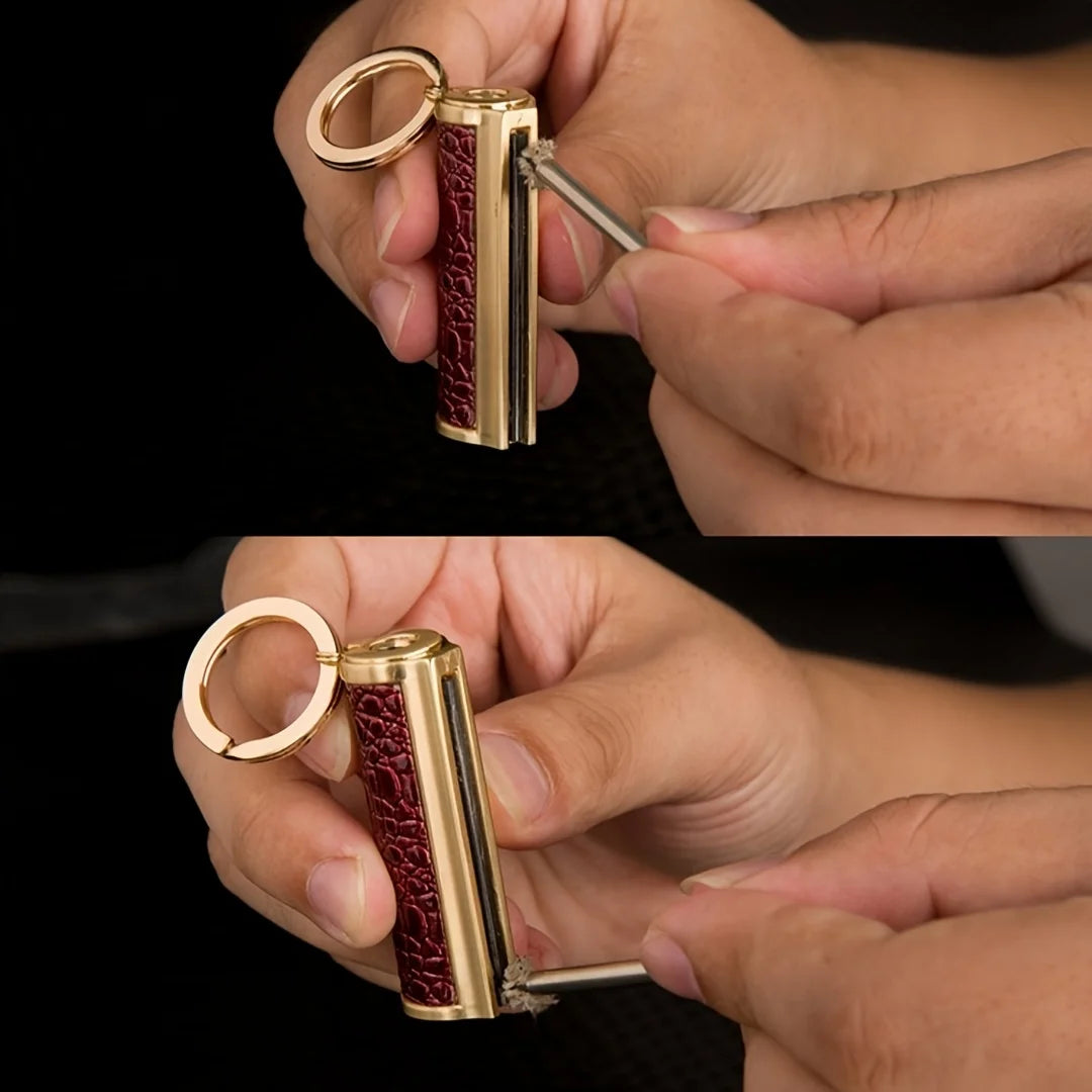 Vintage Permanent Lighter 10000Strikes Flint Metal Match Waterproof Reusable Fire Starter Portable Outdoor Camping Ignition Tool