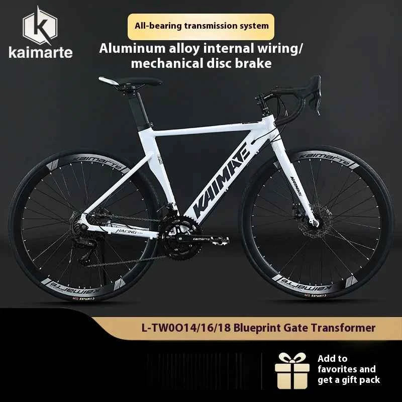 Aluminum Alloy Bent Handlebar Hidden Cable Road Bike Bicycle for Students and Teenagers
