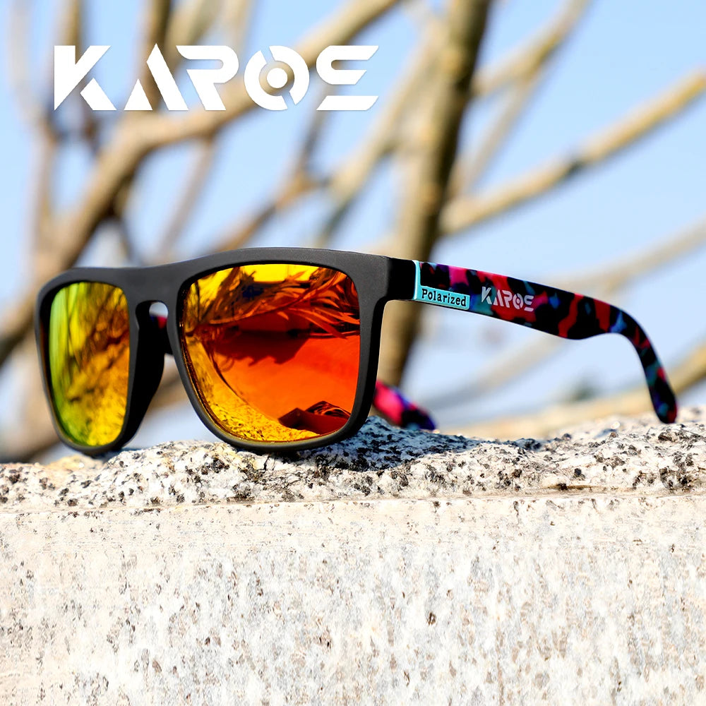 KAROS YZ2024 Polarized Square Sunglasses – UV400 Unisex, Outdoor Sport