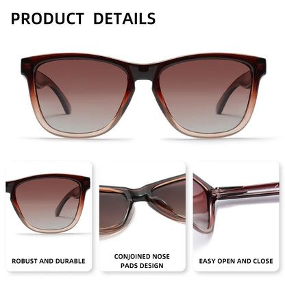 RIVIERSUN Classic Polarized Sunglasses – UV400 Unisex Retro Square Eyewear