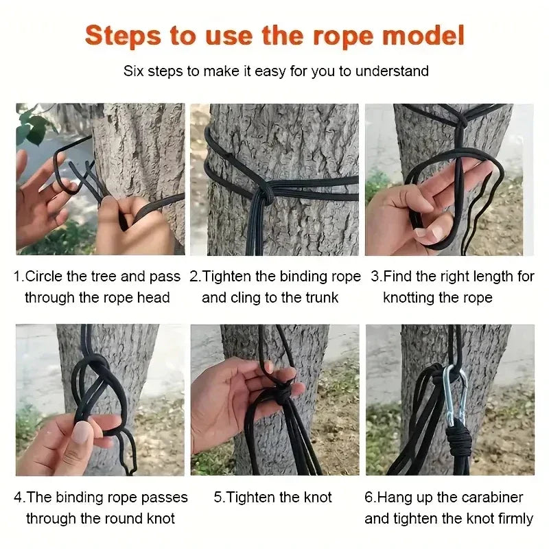 Camping Hammock with Tree Straps – Lightweight Nylon Hammock for Outdoor &amp; Indoor Use
