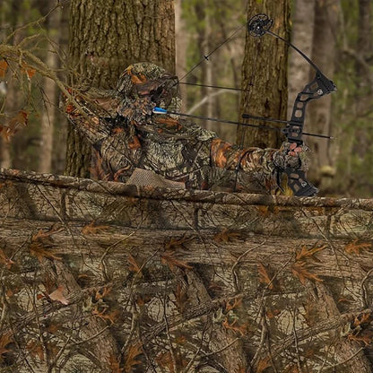 Camouflage Hooded Ghillie Suit – Mosquito-Proof Hunting &amp; Outdoor Clothing for Men &amp; Women