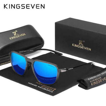 KINGSEVEN Polarized Driving Sunglasses – UV400 TR-90 Rectangle Frame, Unisex