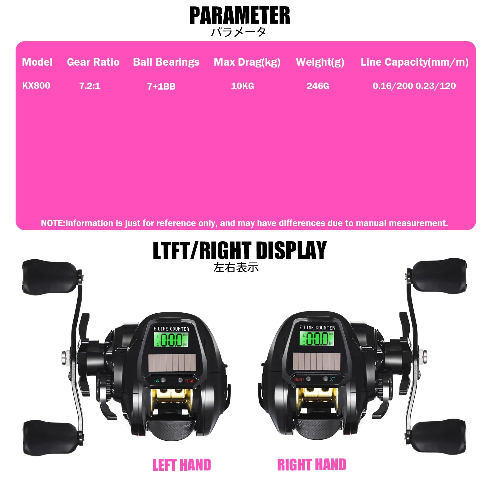 SAMOLLA Electronic Baitcasting Reel – LED Screen, USB &amp; Solar Charging, 7.2:1 Gear Ratio, Waterproof Saltwater Drum Reel