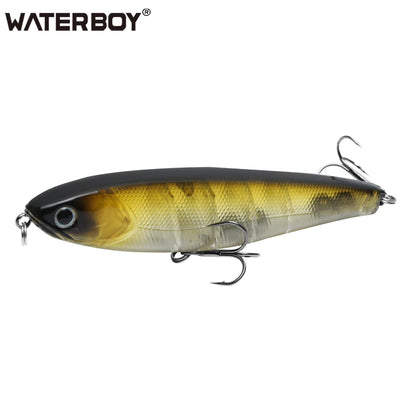 WATERBOY Pencil Stickbait – Walk-the-Dog Topwater Lure, 8.5cm / 9.5cm / 12.8cm, 32 Colors