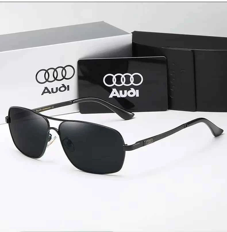 Audi Sunglasses Polarized UV400 Driving Sunglasses for Men/Women Square Frame Glasses Wholesale Gift for Auto Enthusiasts 5571