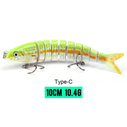 VTAVTA Jointed Swimbait Crankbait – Sinking Wobbler, 6/7/8-Segment, 10–14cm, 60+ Colors