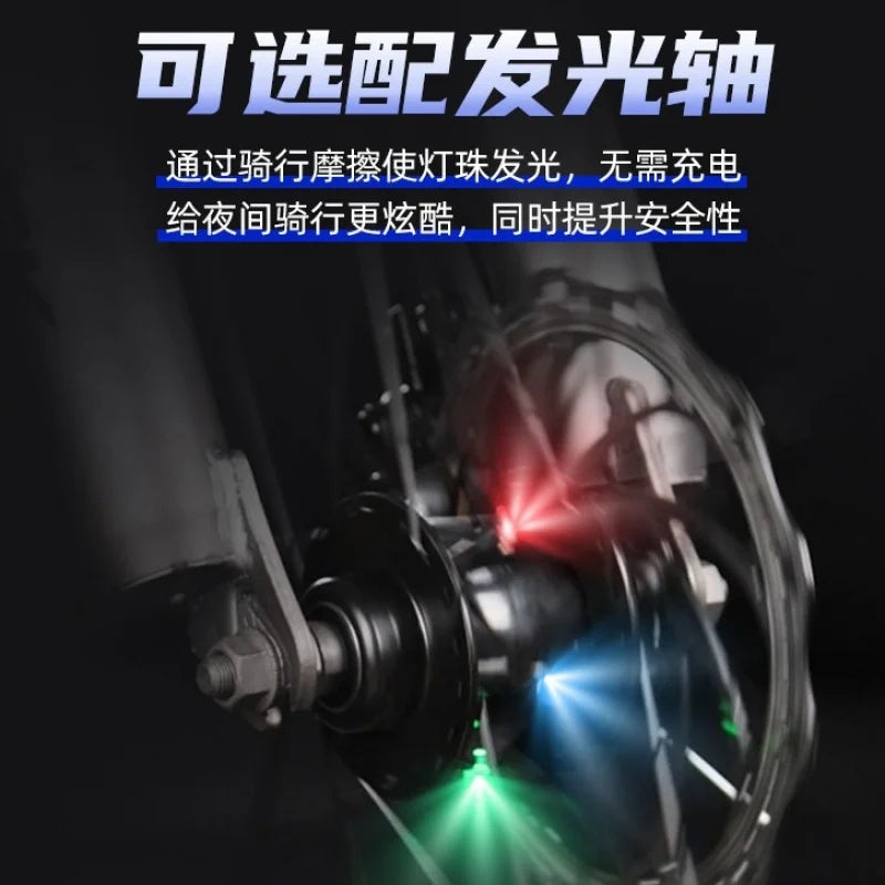 Mountain Bike for Adult Men Women, Students Kids, Aluminum Alloy Shifting Gears Disc Brakes Shock Absorption Butterfly Handlebar