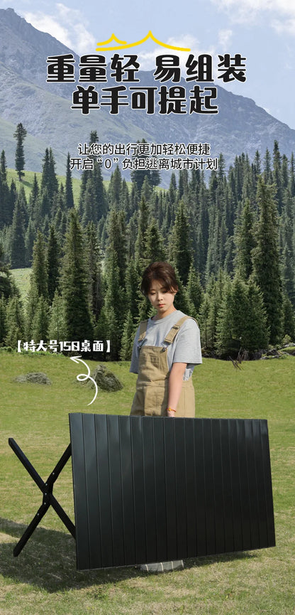 Parasol Tables Camping Cabinet Pliante Tourist Folding Table Outdoor Coffee Portable Folding table