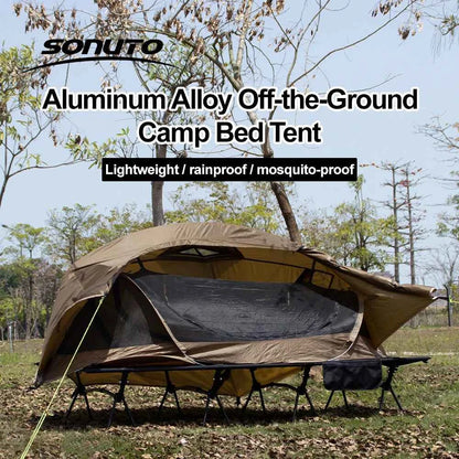 Sonuto 1-Person Camping Tent – Waterproof, Windproof, 4-Season with Aluminum Poles