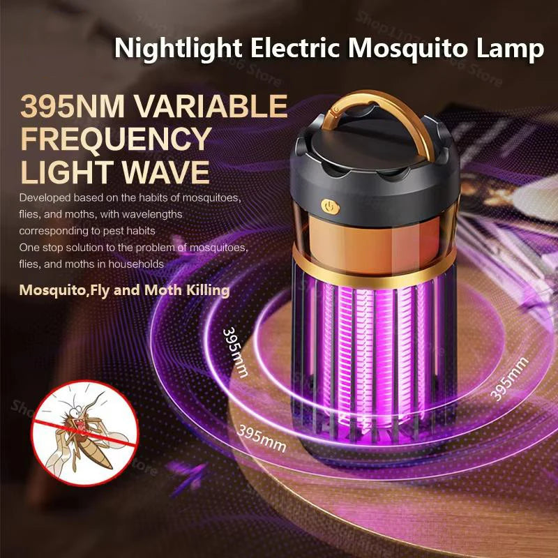 3-in-1 Mosquito Repellent Lamp Camping Lighting Insect Repellent Home Nightlight Electric Shock Mosquito Repellent Household