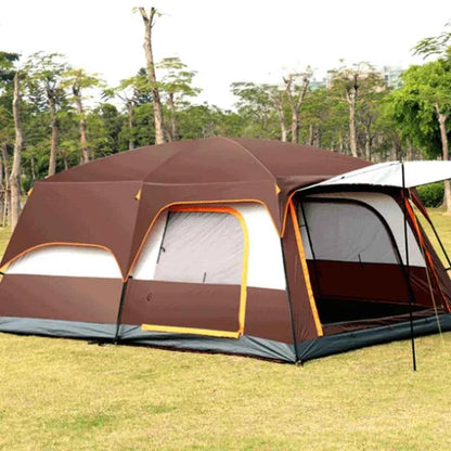 2-Bedroom Family Camping Tent – 5 to 8 Person Double Layer Cabin Tent, Rainproof